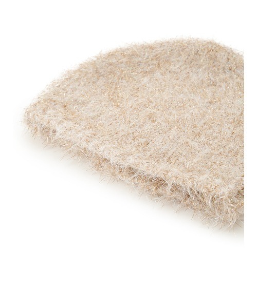 LILY BROWN（リリーブラウン）の「ラメニットワンピースフェザーニット帽（ニットキャップ/ビーニー・レディース・シルバー/ゴールド/グリーン・FREE）」の7枚目の写真