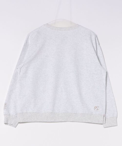 ScoLar（スカラー）の「743008：PREMIUMラメプリント裏毛プルオーバー（Tシャツ/カットソー・レディース・カーキ/ピンク/オートミール/ブラック・M）」の5枚目の写真