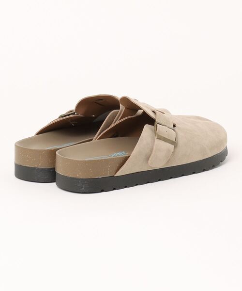 MEMECLE（メメクル）の「【 MEMECLE / メメクル 】レディース スエード クロッグサンダル（スリッポン・レディース・ブラウン/サンドベージュ・S/L/M）」の3枚目の写真