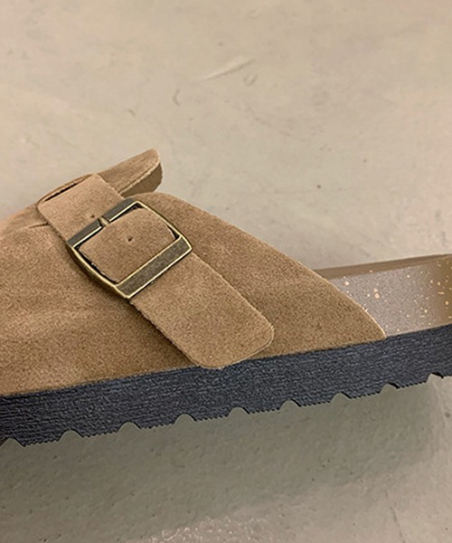 MEMECLE（メメクル）の「【 MEMECLE / メメクル 】レディース スエード クロッグサンダル（スリッポン・レディース・ブラウン/サンドベージュ・S/L/M）」の11枚目の写真