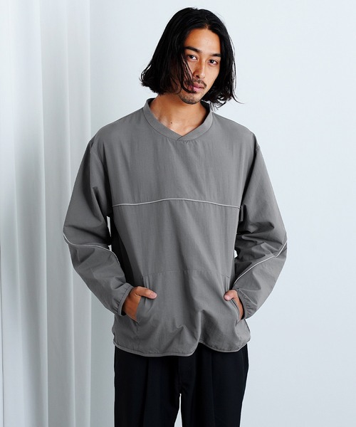 jiggys shop（ジギーズショップ）の「ナイロンプルオーバー リフレクター ゲームシャツ（Tシャツ/カットソー・メンズ・ブラック/グレー・MEDIUM/LARGE/X-LARGE）」の6枚目の写真
