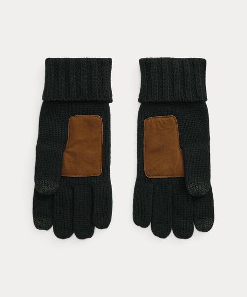 POLO RALPH LAUREN（ポロ ラルフ ローレン）の「メリノ ウール タッチ スクリーン グローブ（手袋・メンズ・ブラック系1・ONE）」の3枚目の写真
