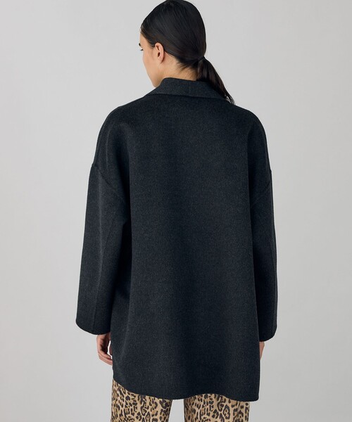 DES PRES ダブルフェイスメルトンビーバー ショールカラーコート セール】 ダブルフェイスメルトンビーバー ショールカラーコート