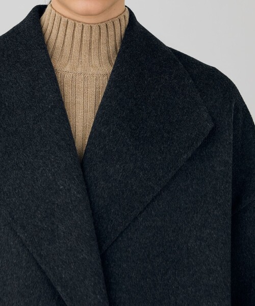 ダブルフェイスメルトンビーバー ウィングカラーコート（その他