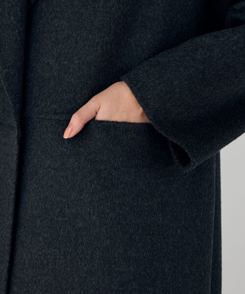 ダブルフェイスメルトンビーバー ウィングカラーコート（その他