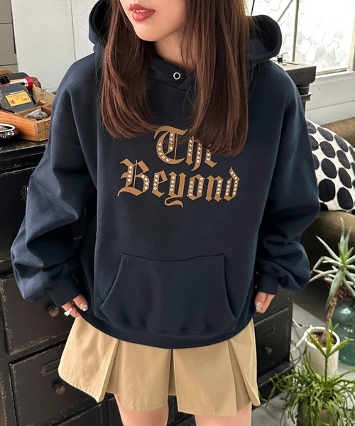 apres jour mignon(アプレジュールミニョン)の「プリントスタッズフーディー【ZOZOTOWN限定アイテム】(パーカー・レディース・ブラック/ネイビー/ナチュラル・フリー/X-LARGE)」の22枚目の写真