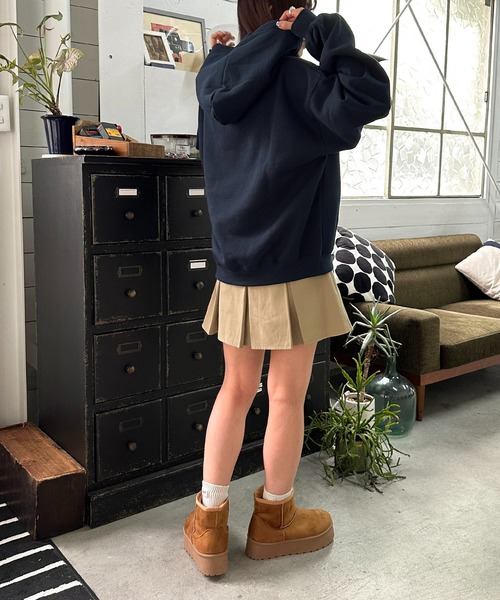 apres jour mignon(アプレジュールミニョン)の「プリントスタッズフーディー【ZOZOTOWN限定アイテム】(パーカー・レディース・ブラック/ネイビー/ナチュラル・フリー/X-LARGE)」の6枚目の写真