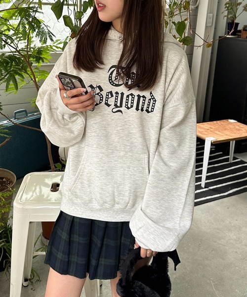 apres jour mignon(アプレジュールミニョン)の「プリントスタッズフーディー【ZOZOTOWN限定アイテム】(パーカー・レディース・ブラック/ネイビー/ナチュラル・フリー/X-LARGE)」の15枚目の写真