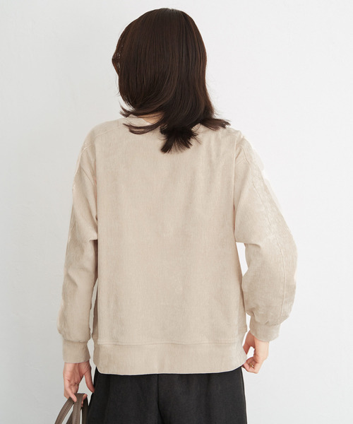 ikka(イッカ)の「ベロアプルオーバー(Tシャツ/カットソー・レディース・ライトベージュ/ピンク/ダークブラウン・L/M/S)」の13枚目の写真