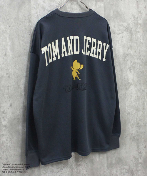 Tom&Jerry(トムアンドジェリー)の「TOM&JERRY トム&ジェリー バックプリント BIG トレーナー(スウェット・メンズ・ブラック/ヘザーチャコール/ベージュ/チャコール/ベージュ系/ネイビー/カーキ/グレイッシュベージュ・M/XL/L)」の5枚目の写真