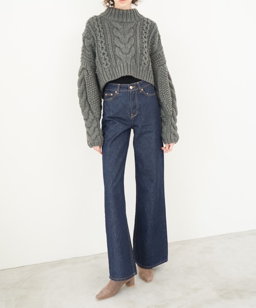 Launa lea（ラウナレア）の「4cmストレッチスクエアトウショートブーツ(0587)（ブーツ・レディース・ブラック系その他/グレー系その他/ベージュ系その他/モカ/ブラック・S/M/L/LL）」の21枚目の写真