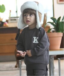 petit main | 【Good price】アルファベット裏起毛トレーナー(スウェット)