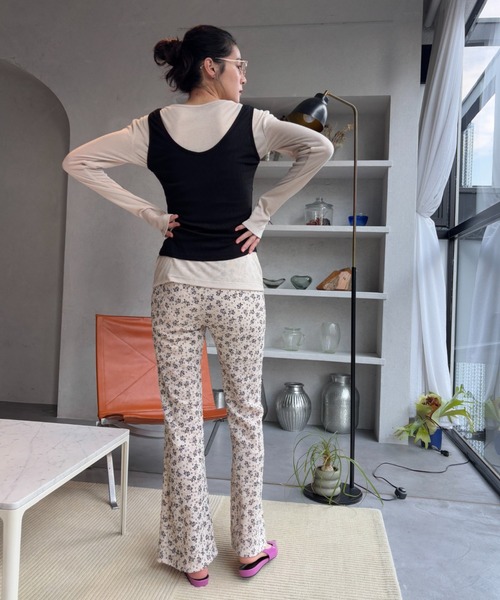 FUULLY STUDIO（フーリィーステューディオ）の「ビスチェライクレイヤードタンクトップ（タンクトップ・レディース・グレー/ダークブラウン/イエロー/ブラック・FREE）」の19枚目の写真