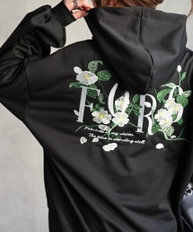 CREARE -LINO- | 〈ユニセックス商品〉ミニ裏毛 フラワー刺繍パーカー/フーディー(パーカー)