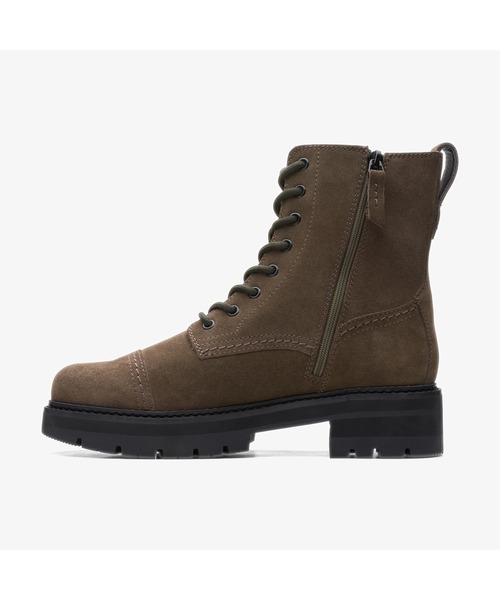 Clarks（クラークス）の「Orianna Cap / オリアンナキャップ（ダークオリーブスエード）（ブーツ・レディース・オリーブ・UK3/UK3.5/UK4/UK5/UK6）」の5枚目の写真