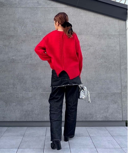 1chaku.(イッチャク)の「レイヤードデニムスカート(デニムスカート・レディース・インディゴブルー/ブラック・マルチサイズ)」の11枚目の写真