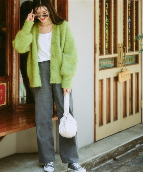 nissen（ニッセン）の「ウエスト裏ゴムボックスストレッチストレートデニムパンツ（その他パンツ・レディース・ネイビー系/ブルー系/ブラック/グレー系・LL/L/M/3L/S）」の16枚目の写真