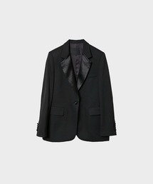 【CINOH/チノ】BLACK FORMAL SINGLE JACKET/ブラックフォーマルシングルテーラードジャケット/オケージョン可