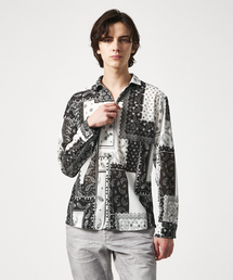 5351 POUR LES HOMMES（ゴーサンゴーイチプールオム）の「【25S/S】アズレージョプリント 長袖シャツ / ペイズリー柄 バンダナ柄（シャツ/ブラウス・メンズ）」