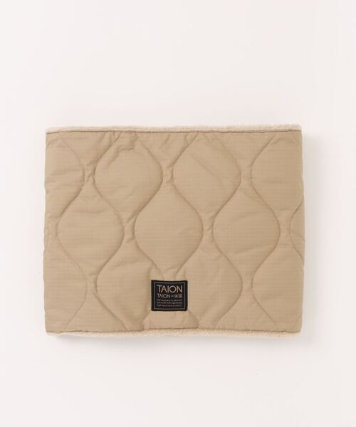 Ungrid（アングリッド）の「MILITARY REVERSBLE VOLUME DOWN NECK WARMER（ネックウォーマー/スヌード・レディース・カーキ/ベージュ・FREE）」の3枚目の写真