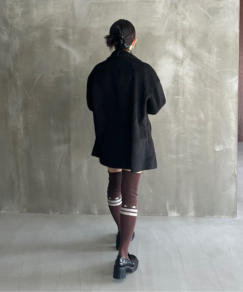 スタンドネック ベーシックハーフコート FD24W412【Fano Studios