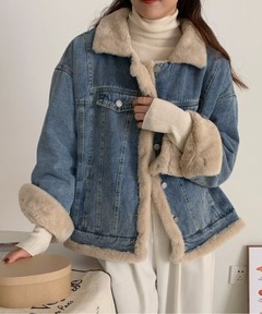 【激レア】sacai18AWファー切り替え再構築デニムコート サカイ 激レア】sacai18AWファー切り替え再構築デニムコート サカイ
