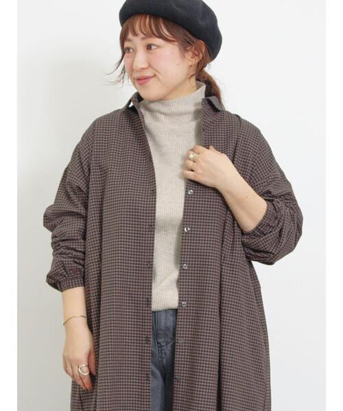 Samansa Mos2（サマンサ モスモス）の「◎リブ編みハイネックニット（ニット/セーター・レディース・キナリ/ブラック/ベージュ/グレー・M-L/S-M）」の22枚目の写真