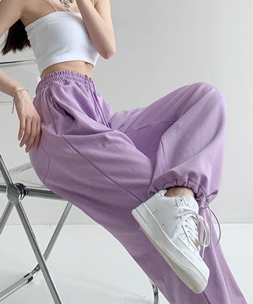 Miniministore(ミニミニストア)の「韓国 スウェットパンツ レディース 新作(カーゴパンツ・レディース・ブラック/アイボリー/チャコールグレー/ダークグリーン/フューシャピンク/ホワイト/レッド/ライトグレー/キャメル/アクア/ダークネイビー/ラベンダー/ロイヤルブルー/ブルー・FREE)」の11枚目の写真