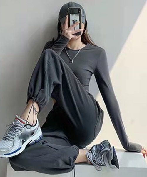 Miniministore(ミニミニストア)の「韓国 スウェットパンツ レディース 新作(カーゴパンツ・レディース・ブラック/アイボリー/チャコールグレー/ダークグリーン/フューシャピンク/ホワイト/レッド/ライトグレー/キャメル/アクア/ダークネイビー/ラベンダー/ロイヤルブルー/ブルー・FREE)」の17枚目の写真
