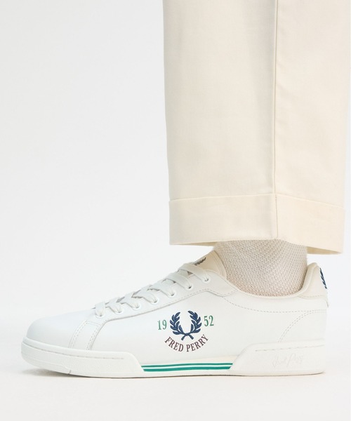 FRED PERRY（フレッドペリー）の「B722 Leather / 1952 Branded／レザーロゴスニーカー（スニーカー・メンズ・ホワイト・27cm/28cm/26cm）」の7枚目の写真