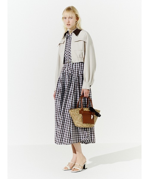 child woman パフスリーブフレアシャツワンピース　新品 child woman パフスリーブフレアシャツワンピース 新品 - メルカリ