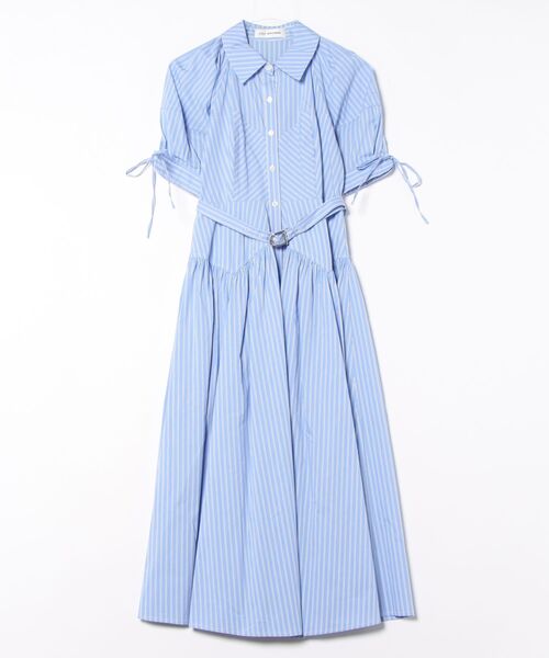 LILY BROWN パフスリーブフレアシャツワンピース Mサイズ未使用タグ付き セール】パフスリーブフレアシャツワンピース（ワンピース