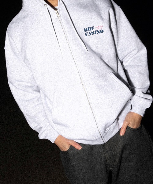 HUF パーカー JACKPOT FULL ZIP HOODIE / CASINO COLLECTION