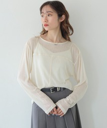 【CLEIO】スラブシアープルオーバー SLUB SHEER PULLOVER/980-13601