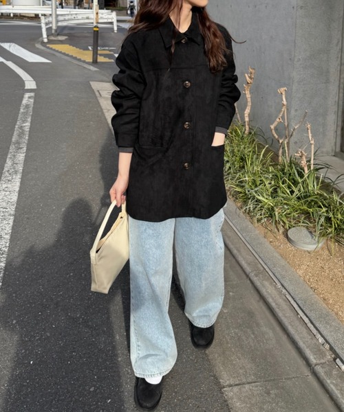 セール】suede touch jacket / スエードタッチジャケット（その他