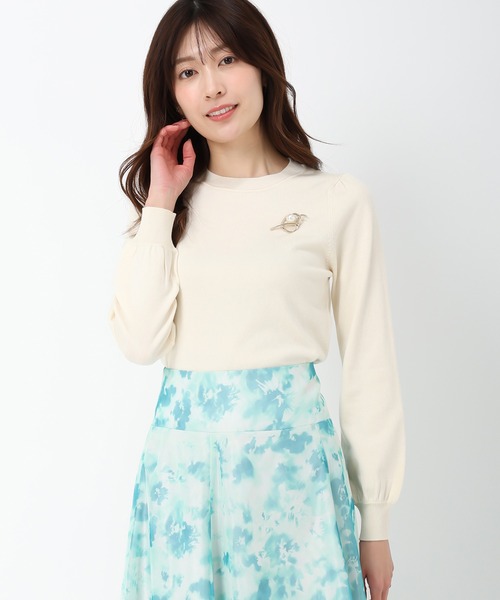 MISCH MASCH(ミッシュマッシュ)の「ブローチ付きラメバリエーションニット(ニット/セーター・レディース・ホワイト/シルバー/ホワイト×ブラック/イエロー・フリ-)」の21枚目の写真