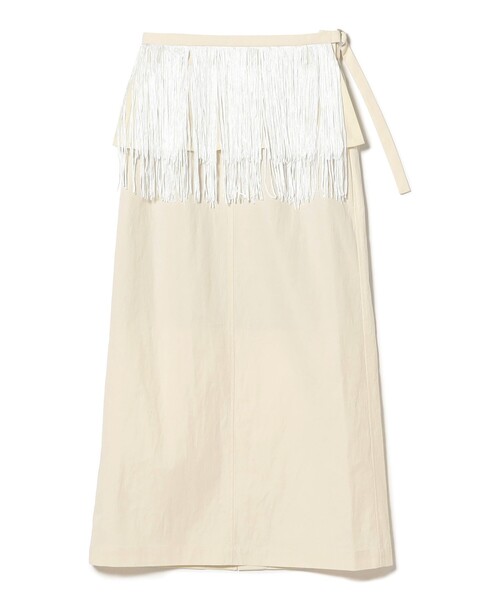 Ray BEAMS（レイビームス）の「フリンジ 2way タイト スカート（スカート・レディース・ブラック/アイボリー・1/0）」の13枚目の写真