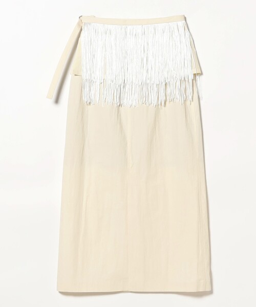 Ray BEAMS（レイビームス）の「フリンジ 2way タイト スカート（スカート・レディース・ブラック/アイボリー・1/0）」の16枚目の写真