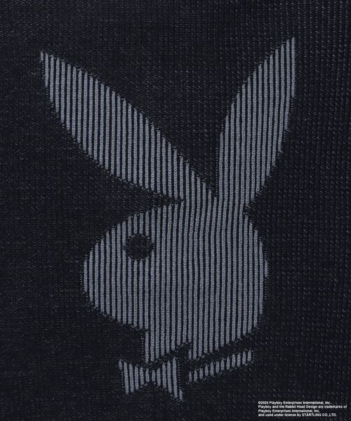 PLAYBOY（プレイボーイ）の「【SEQUENZ（シークエンズ）】PB RHD KNIT ZIP PK / プレイボーイ ジャケット ニット フルジップ センターロゴ（パーカー・メンズ・ブラック/ブルーグレー・SMALL/MEDIUM/LARGE）」の12枚目の写真