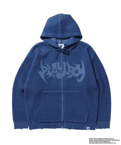 SEQUENZ（シークエンズ）】PB RHD KNIT ZIP PK / プレイボーイ