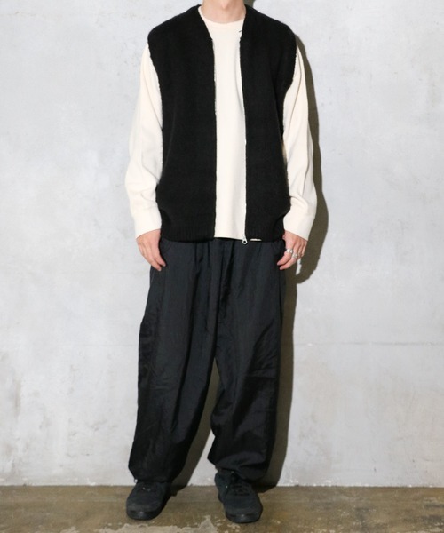 TOWNCRAFT（タウンクラフト）の「TOWNCRAFT / タウンクラフト SHAGGY PATTERN ZIP VEST シャギーニット ジップアップベスト（ベスト・メンズ・その他3/その他2/その他1/レオパード/ブラック・MEDIUM/LARGE/X-SMALL）」の7枚目の写真