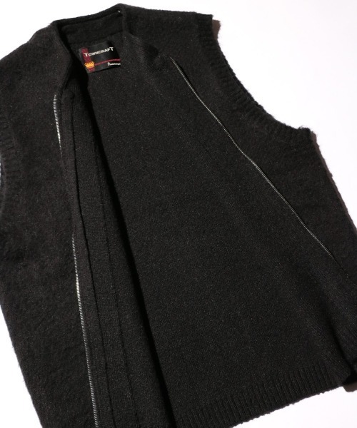 TOWNCRAFT（タウンクラフト）の「TOWNCRAFT / タウンクラフト SHAGGY PATTERN ZIP VEST シャギーニット ジップアップベスト（ベスト・メンズ・その他3/その他2/その他1/レオパード/ブラック・MEDIUM/LARGE/X-SMALL）」の12枚目の写真