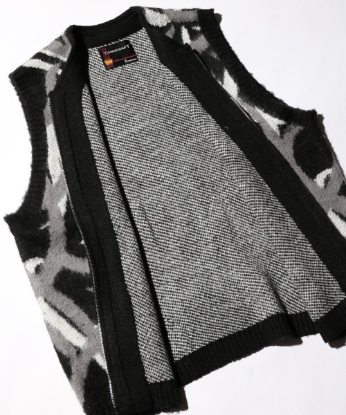 TOWNCRAFT（タウンクラフト）の「TOWNCRAFT / タウンクラフト SHAGGY PATTERN ZIP VEST シャギーニット ジップアップベスト（ベスト・メンズ・その他3/その他2/その他1/レオパード/ブラック・MEDIUM/LARGE/X-SMALL）」の20枚目の写真