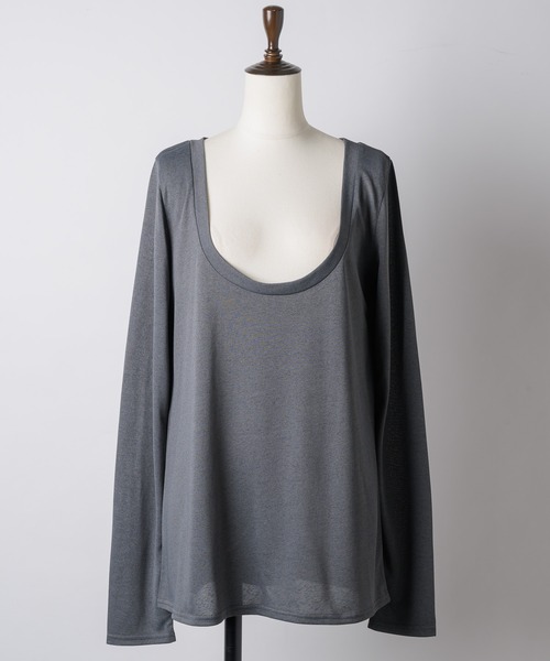 yae（ヤエ）の「2set multi way tops/ 2セットマルチウェイトップス（Tシャツ/カットソー・レディース・ホワイト/グレー/ブラック・FREE）」の8枚目の写真