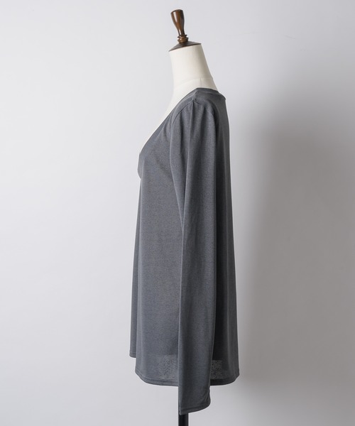 yae（ヤエ）の「2set multi way tops/ 2セットマルチウェイトップス（Tシャツ/カットソー・レディース・ホワイト/グレー/ブラック・FREE）」の9枚目の写真