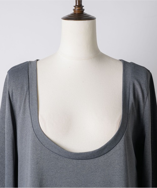 yae（ヤエ）の「2set multi way tops/ 2セットマルチウェイトップス（Tシャツ/カットソー・レディース・ホワイト/グレー/ブラック・FREE）」の4枚目の写真