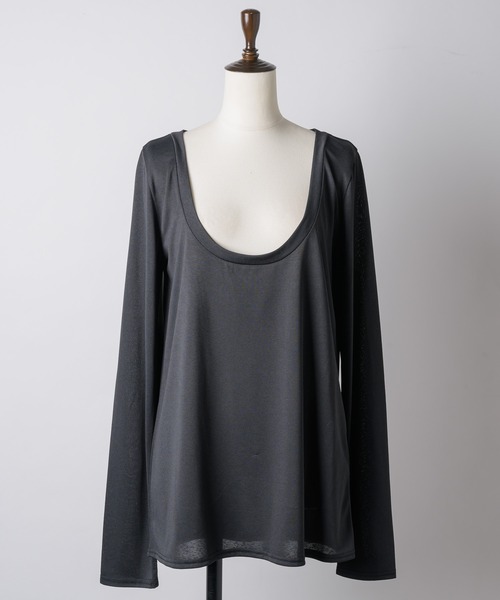 yae（ヤエ）の「2set multi way tops/ 2セットマルチウェイトップス（Tシャツ/カットソー・レディース・ホワイト/グレー/ブラック・FREE）」の7枚目の写真