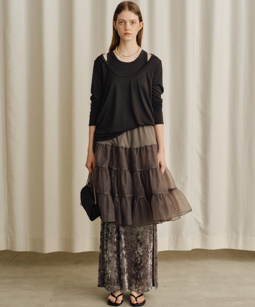 yae（ヤエ）の「2set multi way tops/ 2セットマルチウェイトップス（Tシャツ/カットソー・レディース・ホワイト/グレー/ブラック・FREE）」の15枚目の写真