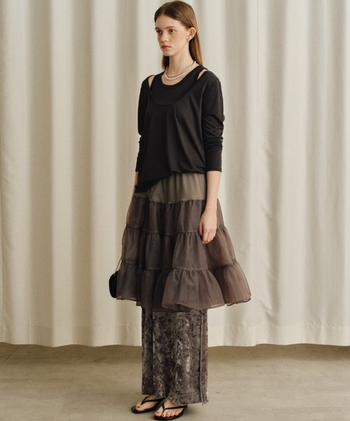 yae（ヤエ）の「2set multi way tops/ 2セットマルチウェイトップス（Tシャツ/カットソー・レディース・ホワイト/グレー/ブラック・FREE）」の16枚目の写真