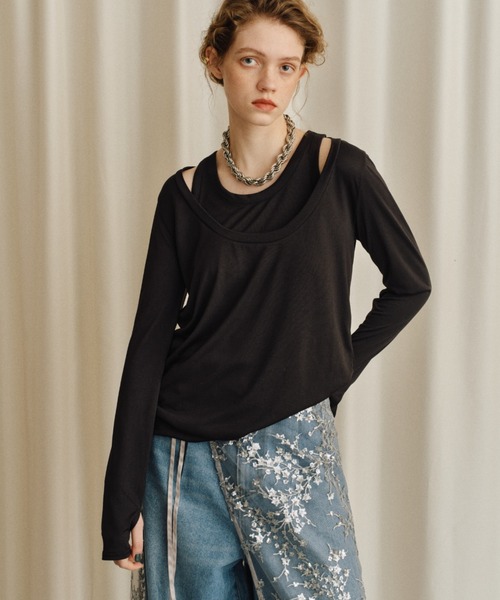 yae（ヤエ）の「2set multi way tops/ 2セットマルチウェイトップス（Tシャツ/カットソー・レディース・ホワイト/グレー/ブラック・FREE）」の21枚目の写真
